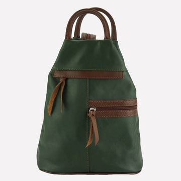 Portulaca Women Leather Backpack